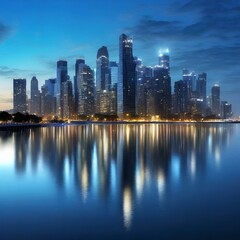 Obraz premium CityScape At sunset 