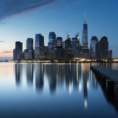 Obraz premium CityScape At sunset 