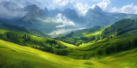 Cercles muraux Alpes breathtaking landscapes of nature