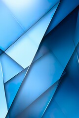 wallpaper; minimalistic background design; reflecting diagonals and futuristic triangular shapes of blue color