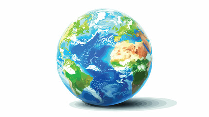 World planet earth isolated icon vector illustration