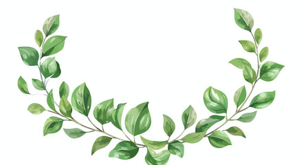 Wreath leaves ornament icon vector illustration grap - obrazy, fototapety, plakaty