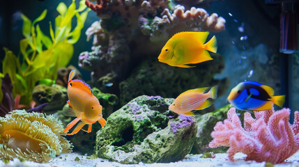 Obraz premium clown fish in aquarium for background