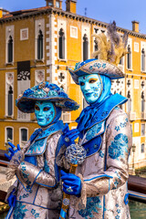 Fototapeta premium Venice, Italy: February 8, 2024: Venice carnival in Italy