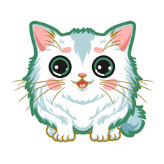 graphics  white fat fluffy cat kawaii
