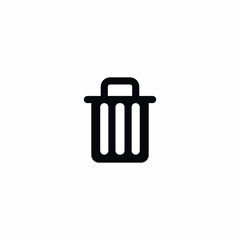 Trash Delete Remove Vector Icon Sign Symbol