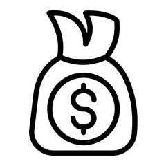 This is the Money icon from the Finance icon collection with an Outline style