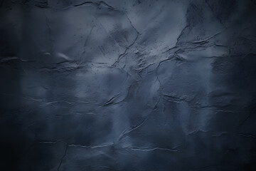 Navy grunge background with scratches dirty blue cement textured wall. Vintage wide long backdrop...