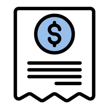 This is the File icon from the Finance icon collection with an Color Lineal style