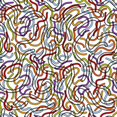 Abstract ribbons seamless stripes lgbtq rainbow pattern for fabrics and linens and summer party accessories