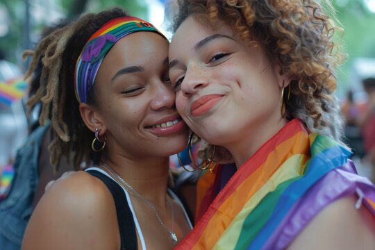 LGBTQ Pride periwinkle. Rainbow trendy colorful grand diversity Flag. Gradient motley colored glossy LGBT rightsparade affair pride community