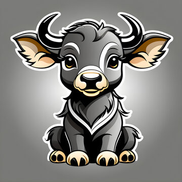 Capturing the Enchanting Charm: Exploring the Diverse Expressions of Adorable Buffaloes.(Generative AI)