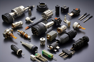 Detailed View of Various High Frequency (HF) Electronic Connectors