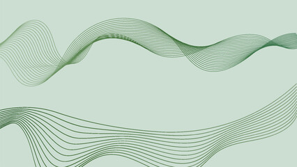 abstract green wave background