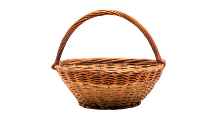 Fototapeta na wymiar wooden Baskets ornament isolated on white background