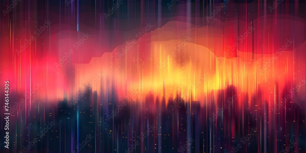 Poster abstract background with soundwave scope signal showing music frequency in studio seamless backgroun