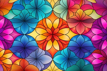 Naklejka premium Intricate Zelij pattern. Art design star. Generate Ai