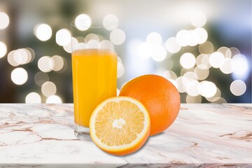 Fresh ripe juicy orange fruit