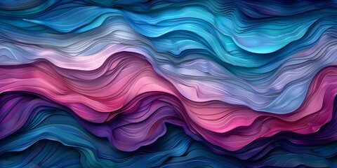 Colorful waves in a modern and artistic blue and purple design seamless background. Concept Abstract Art, Color Palette, Seamless Pattern, Background Design, Modern Aesthetic