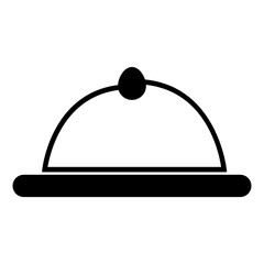 Fototapeta premium restaurant cloche icon