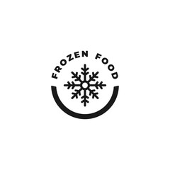 Simple frozen food icon or frozen sign vector isolated. Best frozen food icon for product packaging design, and more about frozen food.