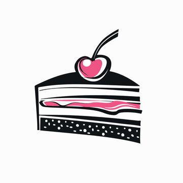 Cake in cartoon, doodle style. Image for t-shirt, web, mobile apps and ui. Isolated 2d vector illustration in logo, icon, sketch style, Eps 10. AI Generative