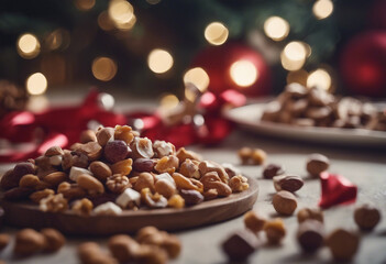 Treats such as candied nuts fruits and soft nougat are a French tradition at Christmas