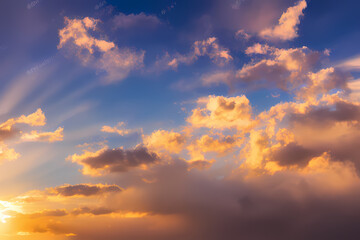 Fototapeta premium sky with clouds, generative ai