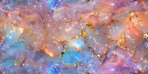 Soft pastel holographic pattern creates trendy seamless iridescent unicorn marble background seamless background. Concept Unicorn, Pastel, Holographic, Marble, Seamless Background