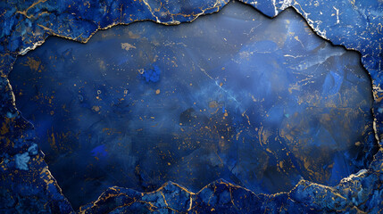 Fototapeta premium Blue lapis lazuli background with space for text