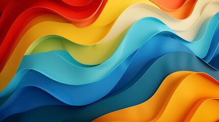 colorful abstract wavy background