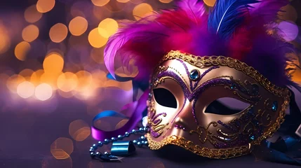 Poster Venetian masquerade mask, carnival mask © ma