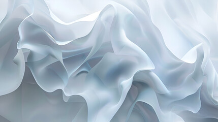 Obraz premium white abstract wavy background