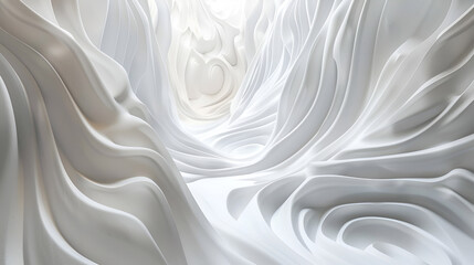 Fototapeta premium white abstract wavy background