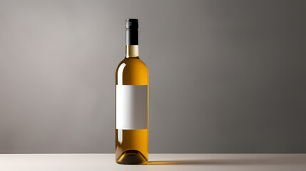 Bottle of red wine on background, advertising shoot