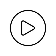 Play Icon vector. Play button vector icon