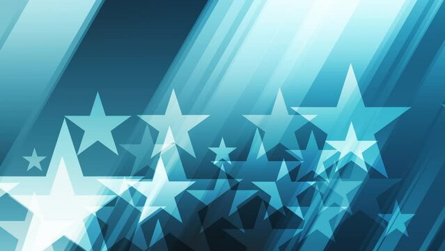 Style contemporary geometric formation with abstract rectangles in green blue gradients, creating trendy and elegant background