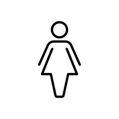 Female icon vector. woman icon vector
