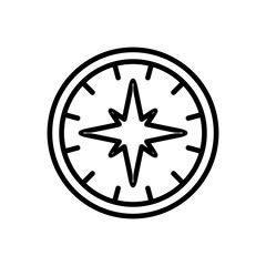Compass icon vector. arrow compass icon vector