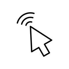 Click icon vector. pointer arrow icon. cursor icon vector