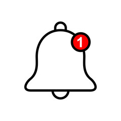 Obraz premium Bell Icon vector. Notification icon for your web site design