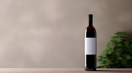 A bottle of fine red wine, commercial shot