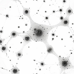 neural network, biology lab science, as seamless tile pattern, ai generated