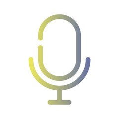 microphone gradient icon