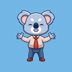 Manager Koala Cute Cartoon