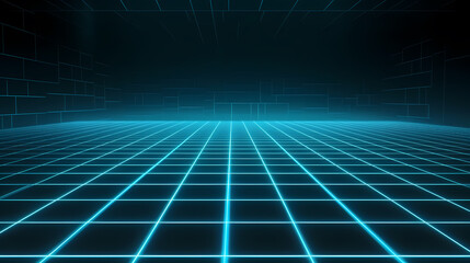 Fototapeta premium Dark mesh on background, big data and cybersecurity