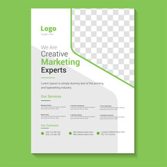 poster flyer pamphlet brochure cover design layout space for photo background, vector illustration template in A4 size