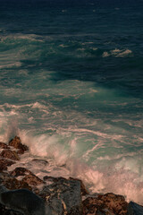 waves on the beach