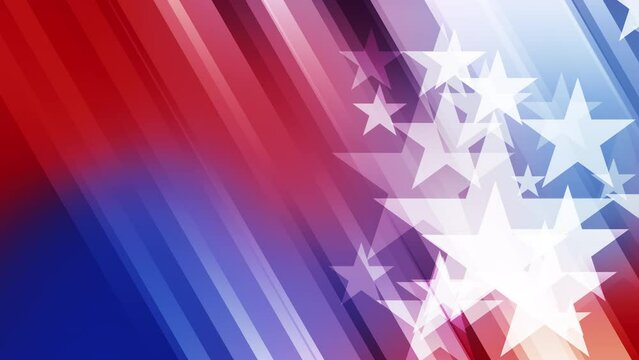 Abstract formation of stars and blue red gradients modern visual rectangle pattern for elegant, graphic and contemporary background