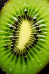 Green, Fruits, Kiwi: Juicy Seed of Healthy Refreshment on Textured Background